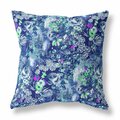 Homeroots 28 in. Springtime Indoor & Outdoor Throw Pillow Purple & Blue 414495